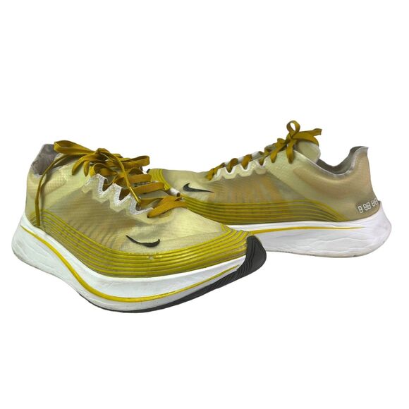 Nike Zoom Fly SP Mens 8 Dark Citron Running Sneakers AJ9282-300 shoe Athletic - Picture 3 of 16